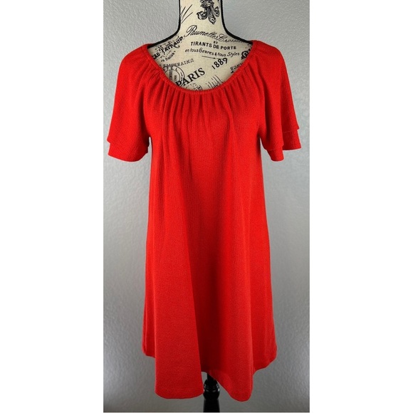 Madewell Texture & Thread Tiered-Sleeve Dress, size Small - Picture 2 of 13